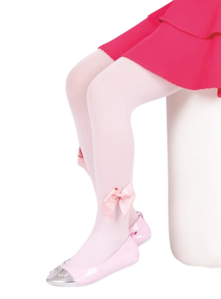 Dresuri Ultra Soft cu Fundiță Roz, De Primavara, super rezistente si grosute