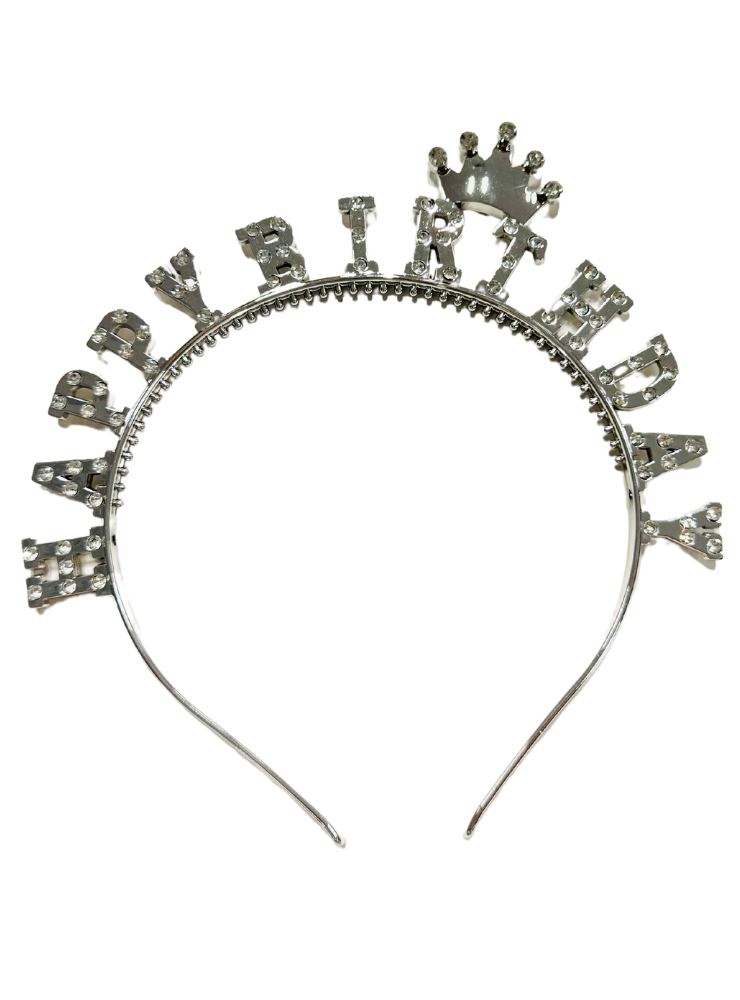 Bentiță Birthday Argintie