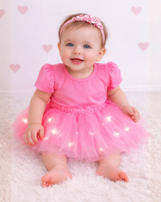 Fustița cu Luminițe, Roz Bombon de Bebe