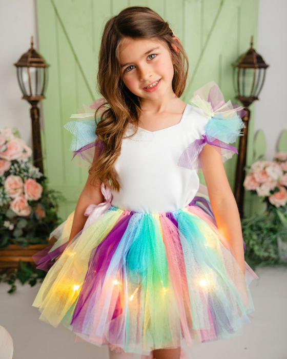 Costumaș Curcubeu Pastelat, 3 piese