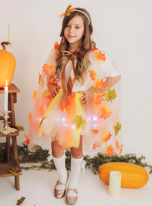 Pastel Autumn Fairy Complete Costume, 4 pieces