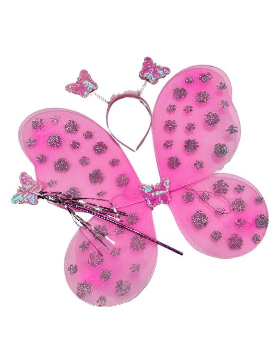 Aripioare de Fluture, Roz, 3 Piese, Costum Fluturas copii