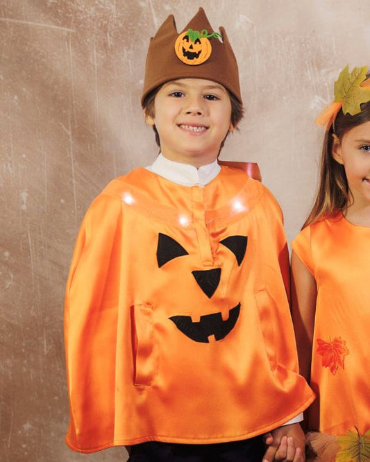 Pumpkin Costume, King of Autumn, with Lights, 2 Pieces