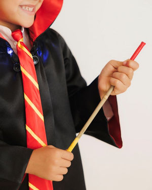 Costum de MAGICIAN cu Luminițe, pelerină+cravată+baghetă