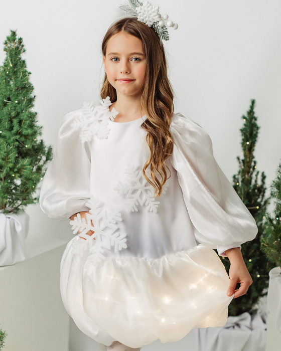 Rochița Fulg de Nea, Zana Iarna / de Craciun, cu Luminite