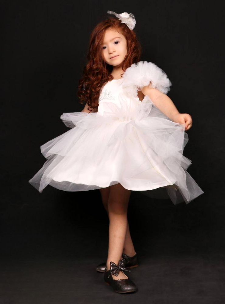 Rochița Albă de bebe, 12-18 luni