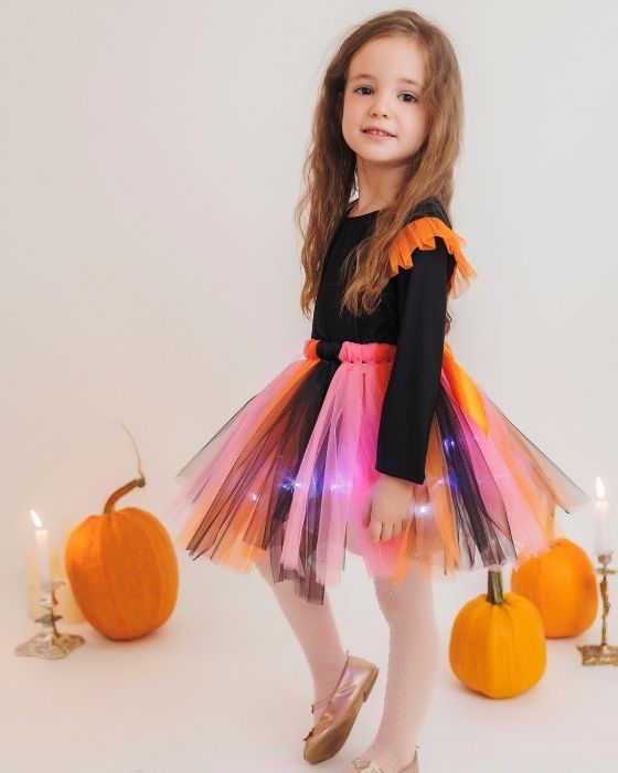 Fustița cu Luminițe, Roz Colorată