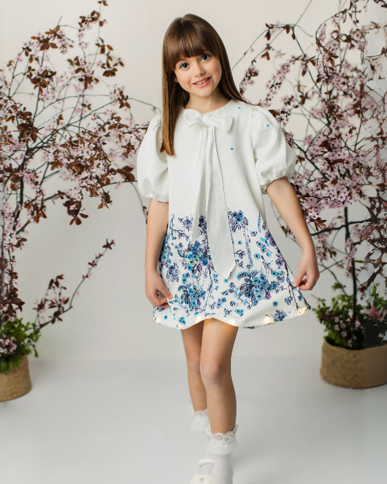 Rochița cu Floricele Bleu în Degradé, de Școală / Grădiniță