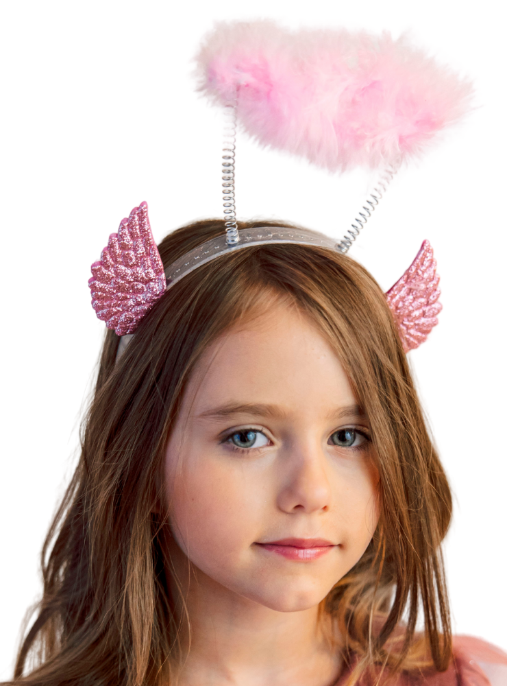 Coroniță Roz cu sclipici de carnaval, de Ingeras