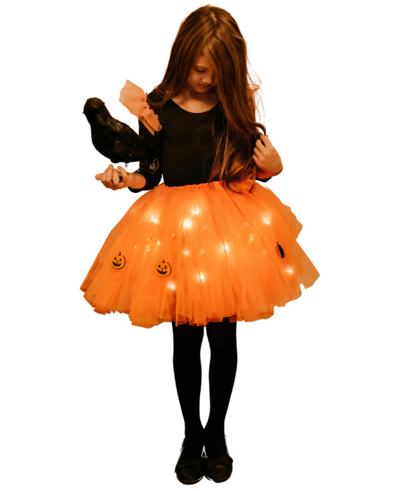 Costum de Dovlecel Zâna Toamnei de Festivalul Toamnei, Halloween, Pumpkin, 2 Piese