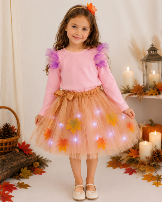 Costum 3 Piese, Regina Toamnei cu luminite