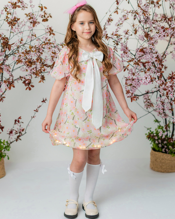 Floral Print School/Kindergarten Dress