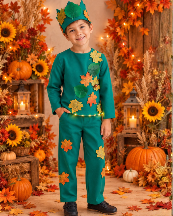 Costum Complet Regele Toamnei, 3 piese Nou cu bluza
