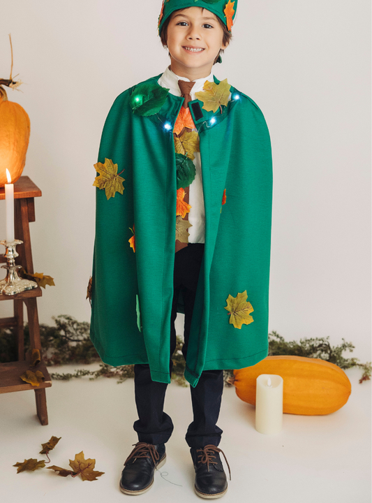 Green Cape with Leaves, King of Autumn
