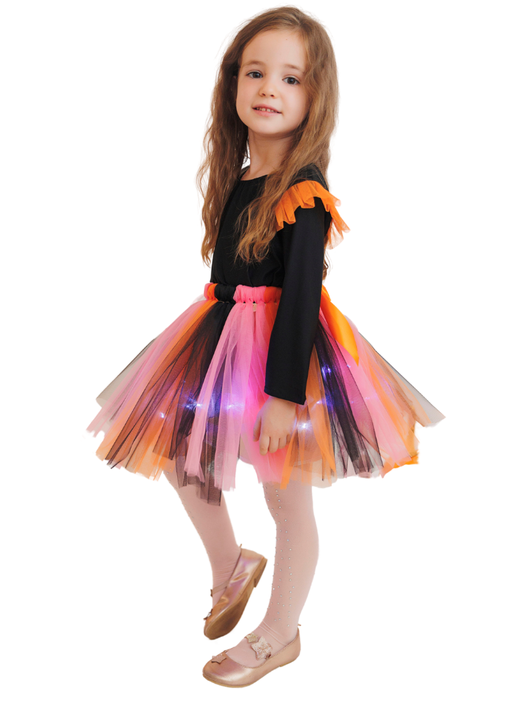 Fustița cu Luminițe, Roz Colorată