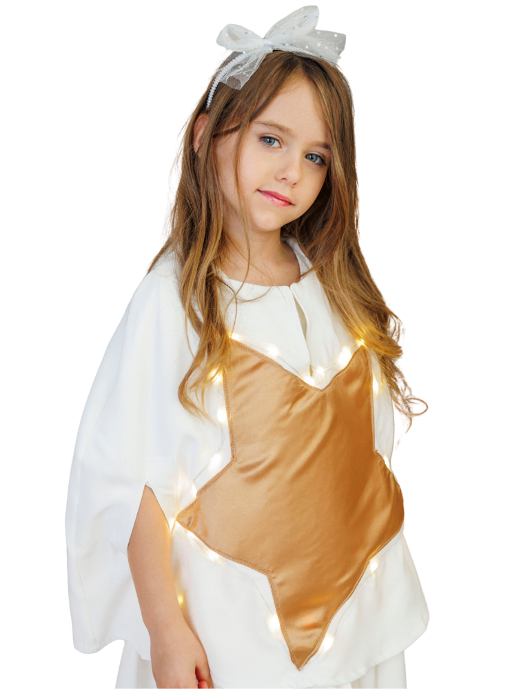 Costum Pelerină+Bentiță, Stea cu Luminițe, Zâna Steluță, Stea