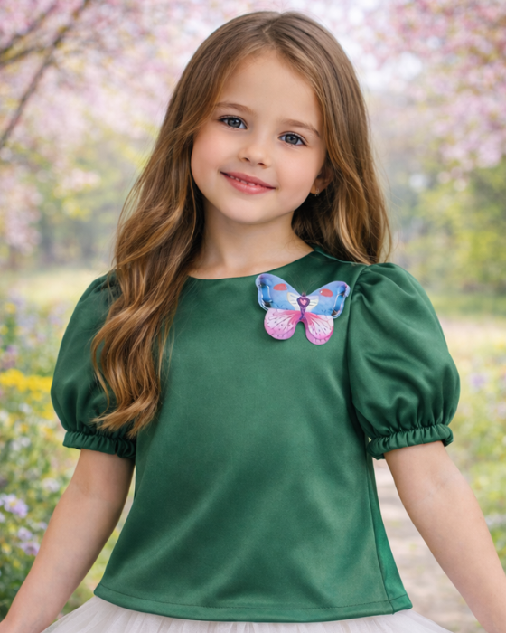 Bluzita Verde cu Fluturas, Zana Primaverii