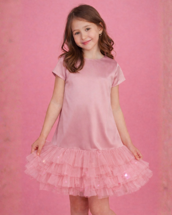 Rochița cu Luminițe Roz, 10-12 ani