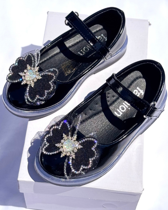 Pantofiori Negri cu luminițe, de Gradinita