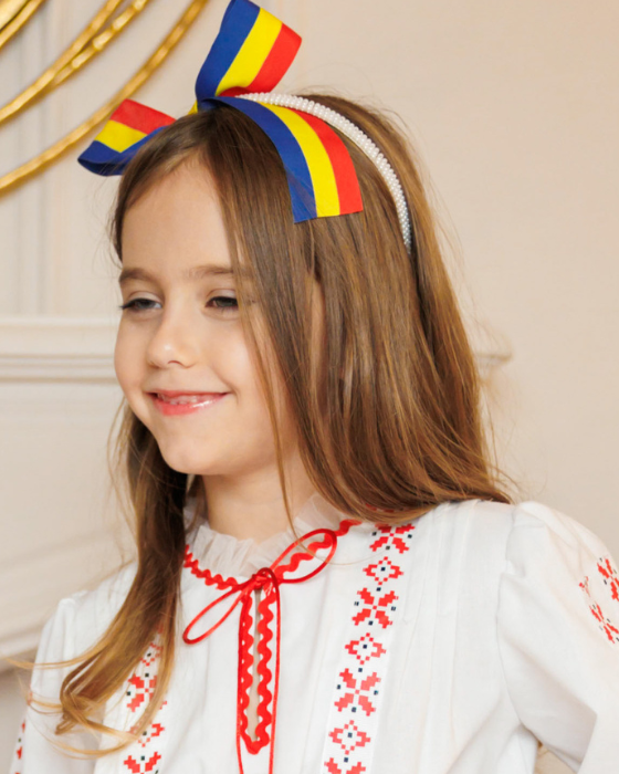 BENTIȚĂ TRICOLOR ROMÂNIA, pentru Costum Popular