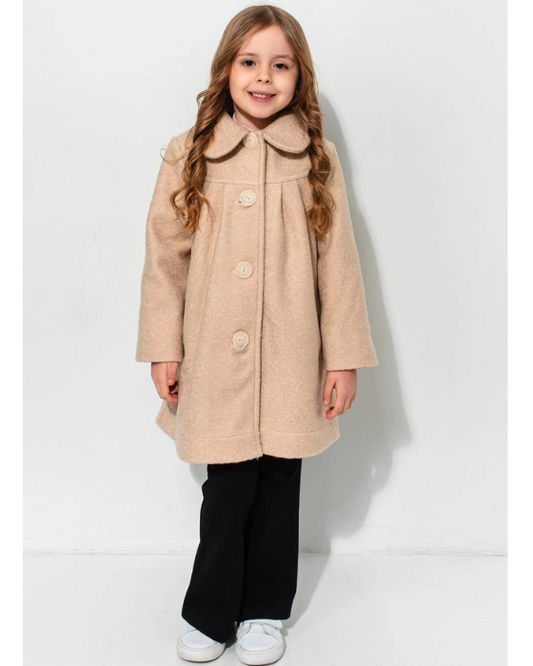 Palton Copii Beige, De Școală, Premium