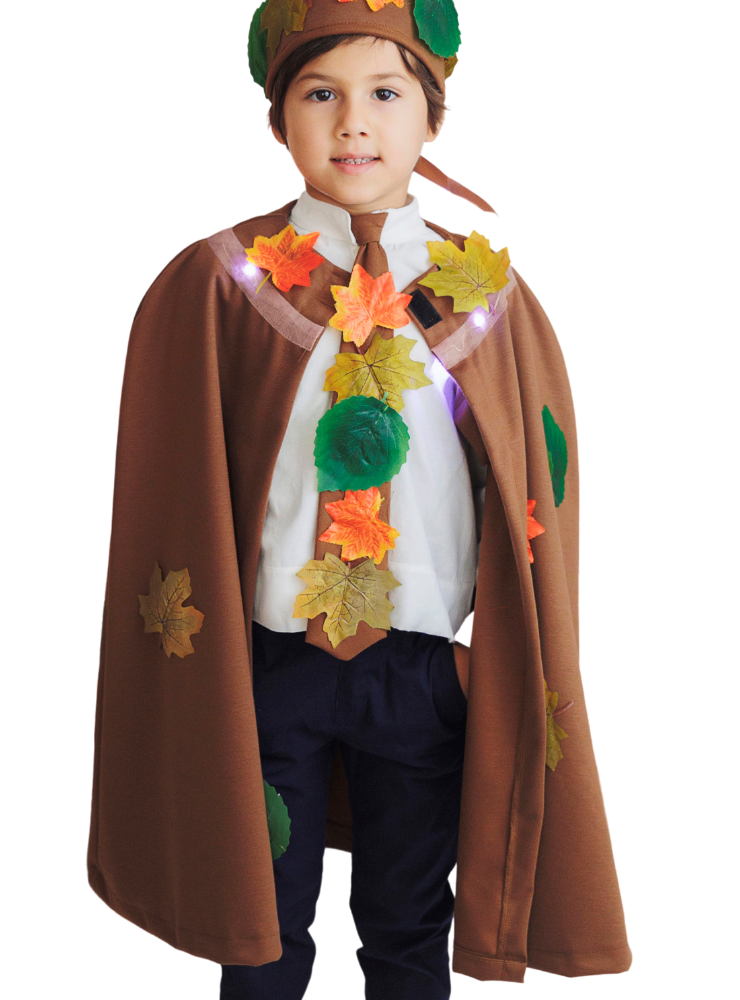 Cape with Lights, Brown with Leaves