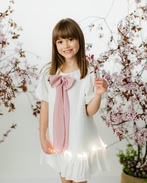 Rochița Delicată Albă de In, de Școală / Grădiniță