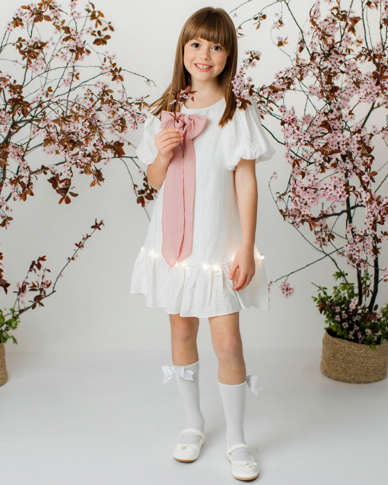 Rochița Delicată Albă de In, de Școală / Grădiniță