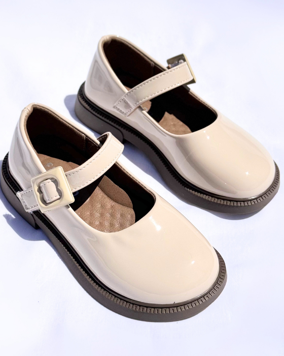 Classic Cream School Shoes