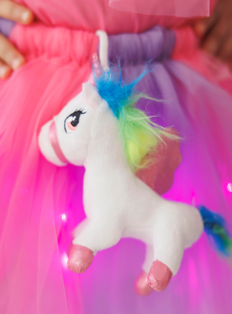 Unicorn Breloc Alb