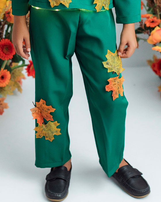 Pantaloni de Regele Toamnei, Verzi, Serbarea Toamnei 2025