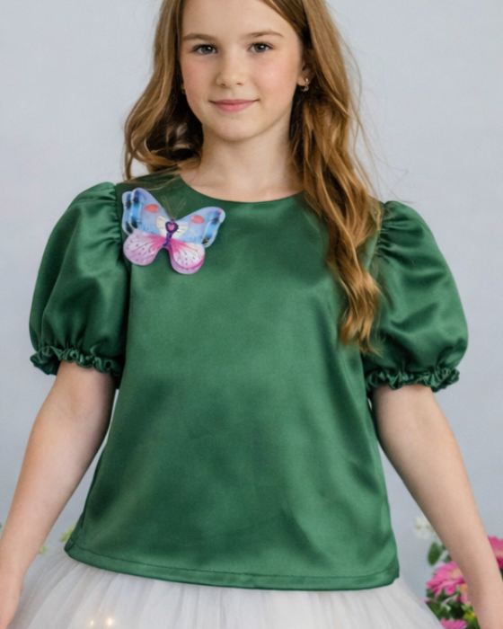 Bluzita Verde cu Fluturas, Zana Primaverii