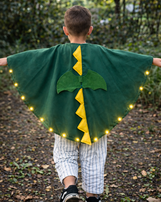 Pelerină de Dragon, Dinozaur, cu luminițe pentru copii