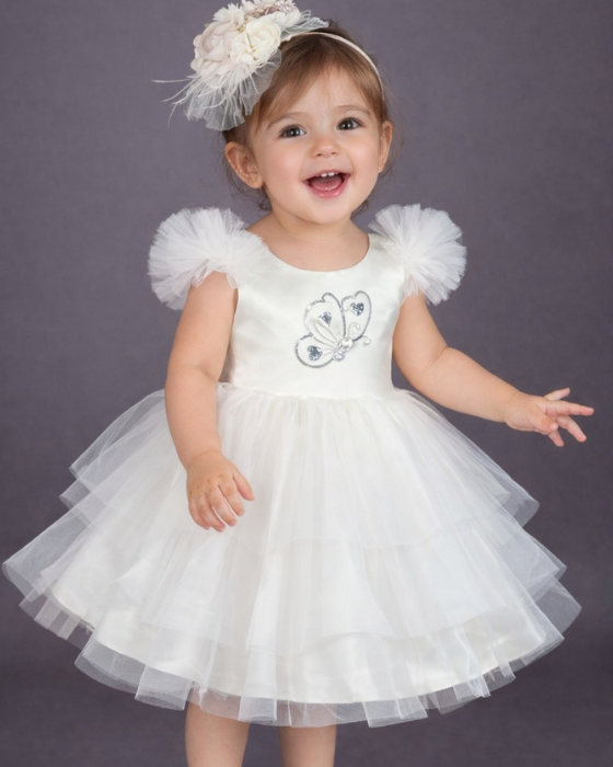 Rochița Albă de bebe, 12-18 luni