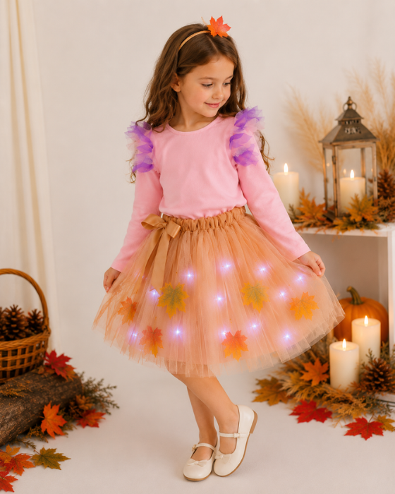 Costum 3 Piese, Regina Toamnei cu luminite