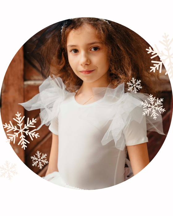 Costum Alb, Fustiță cu Luminițe Albă + Body Alb