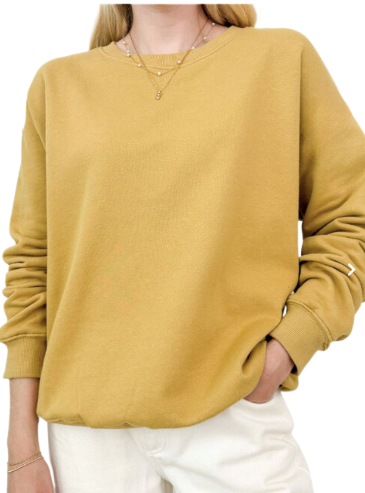 Modern Sweatshirt for Moms, Super Soft, Gold 