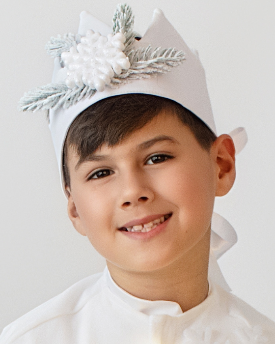 Coroana Fulg de Nea Cu Brad cu zapada