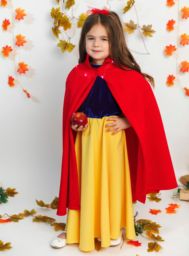 Costum 2 Piese, Albă-Ca-Zăpada, cu Luminițe