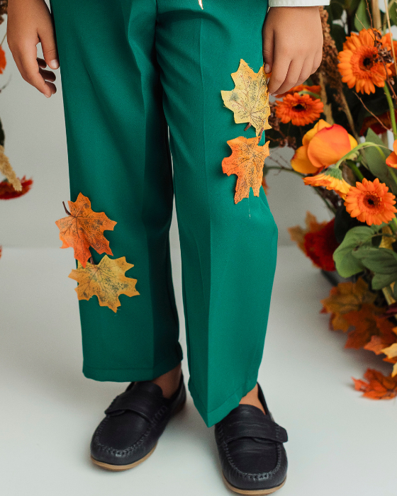 Pantaloni de Regele Toamnei, Verzi, Serbarea Toamnei 2025