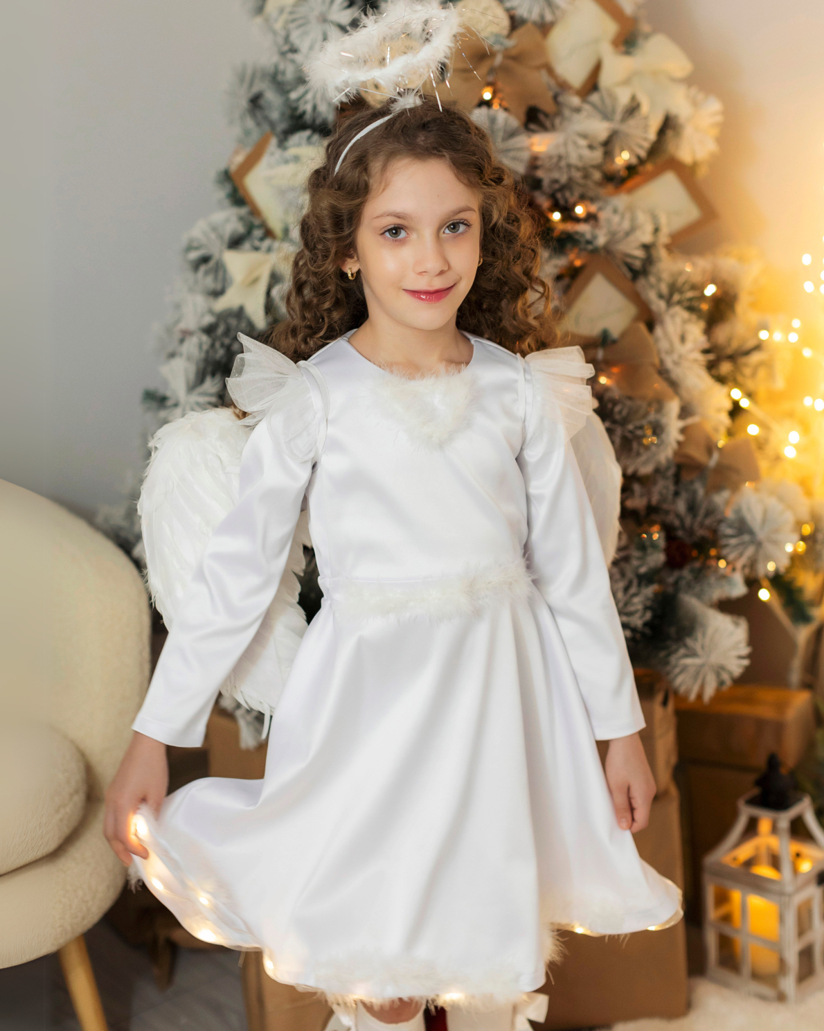 Rochița cu Luminițe, Albă, Înger /Fulg de Nea