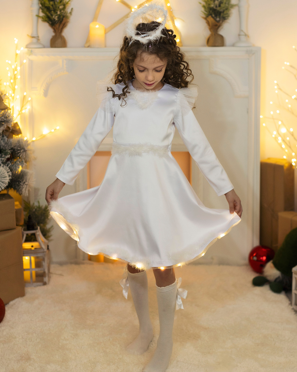 Rochița cu Luminițe, Albă, Înger /Fulg de Nea