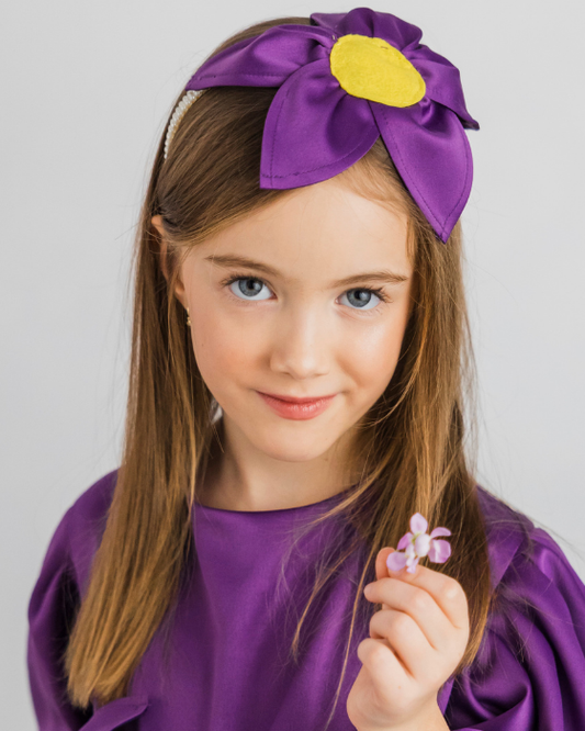 Gorgeous Purple Flower Headband