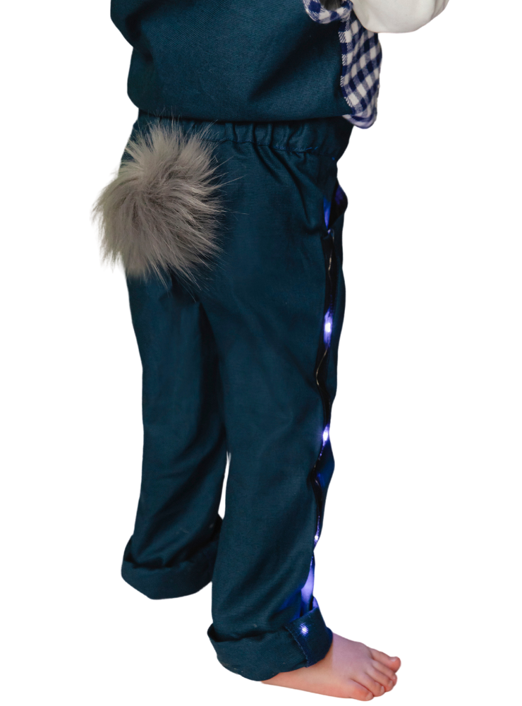 Pantaloni cu Luminițe Bleumarin, de Iepuraș cu Codiță