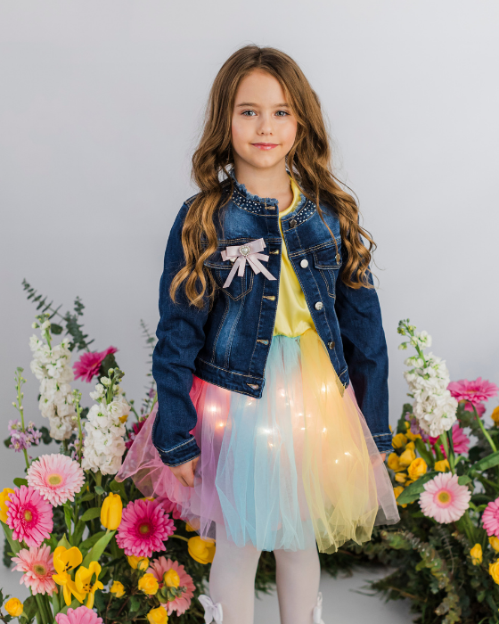 Geaca de Blugi cu diamante si fundite