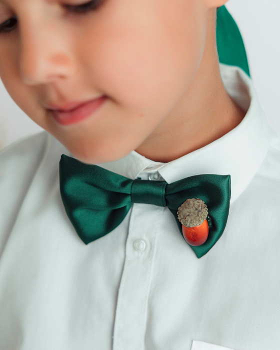 Costum Complet Regele Toamnei, 4 piese, Verde