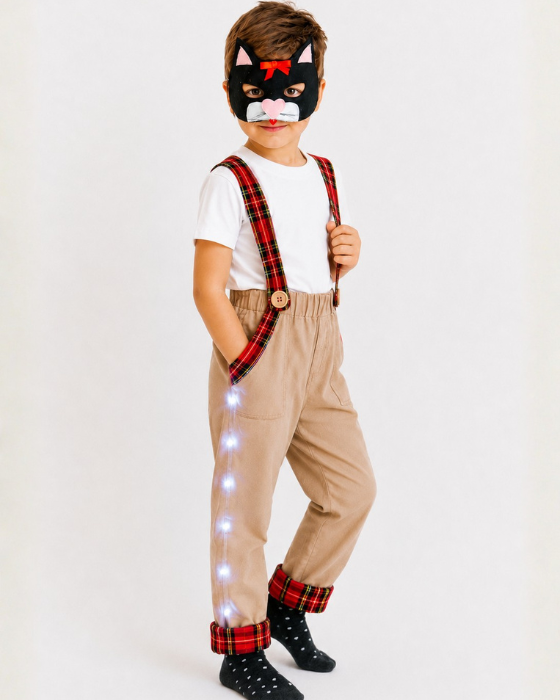 Costum de Motan Incaltat cu Led-uri, 2 piese