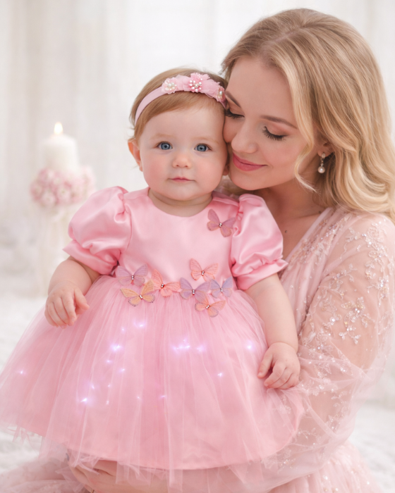 Rochita de Botez, Fluturas cu Luminite, Roz