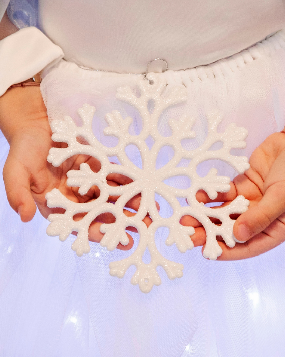 Accesoriu Fulg De Nea, Decorativ, cu Agățătoare