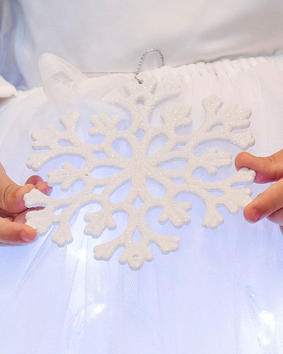 Accesoriu Fulg De Nea, Decorativ, cu Agățătoare